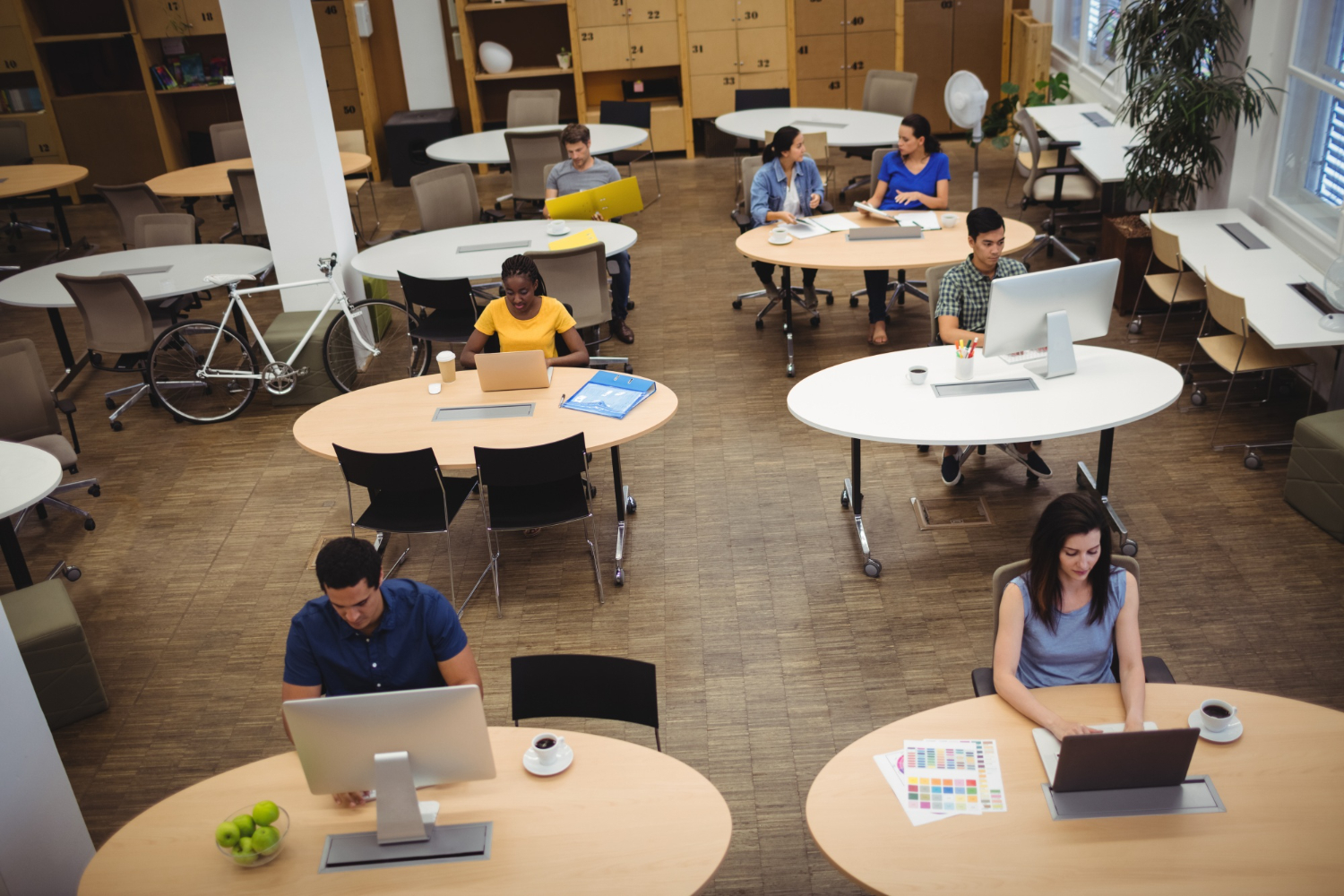 un espace de coworking
